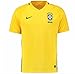 Nike Brazil Home Stadium Soccer Jersey (Large) Yellow