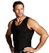 2 Pack Insta Slim Men's Compression Muscle Tank Shirt 1 White/1 Black