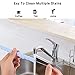 Vantic Collapsible Boba Silicone Straws - Portable Smoothie Straws Reusable, Final Drinking Straw Set with Cleaning Brush & Case, for Bubble Tea, Milkshakes, Jumbo Drinks(pink blue)