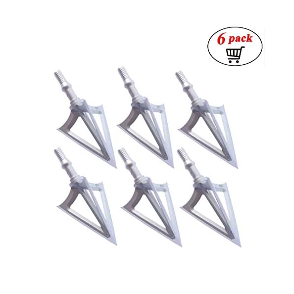 ZCISSY Crossbow Broadheads 100 Grain Deep Razor Sharp