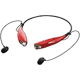 iLive IAEB25R Bluetooth Neckband and Earbuds (Red)