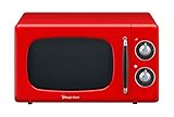 Magic Chef MCD770CR Red 0.7-Cu. Ft. 700W Retro Countertop Microwave Oven, 7 Cu.Ft