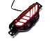 iJDMTOY Smoked Lens Red LED Center Rear Fog Light Assembly Compatible With 2017-up Toyota C-HR, Functions as Rear Fog Driving & Brake Tail Lamp