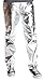 Ragstock Men's Metallic Shiny Jeans, Silver-32