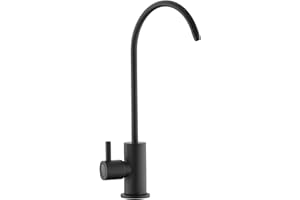 Kablle Drinking Water Faucet for Kitchen Sink, Reverse Osmosis Water Filtration Faucet for Bar Sink, Matte Black and Stainless Steel, B07