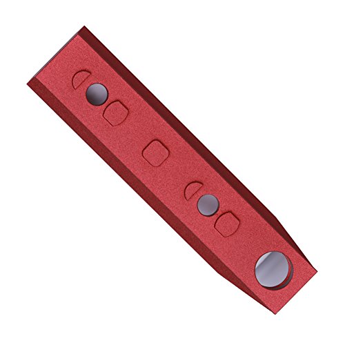 TuFok Mlok Rail Section Aluminum - M-lok Picatinny Rail Adapter, Rifle Rail Attachment with 3/8" QD Sling Mount Swivel Socket(for Two Point Sling)(7-Slot,Red) - Thumbnail 3