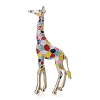 Tcplyn Cute Lapel Pin Cartoon Giraffe Brooch Pins for Clothes Bags Backpacks Durable and Useful