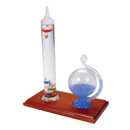 AcuRite 00795A2 Galileo Thermometer with Glass Globe Barometer Patio, Lawn & Garden, Thermometers & Weather Instruments