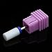 Belle 3/32 inches Ceramic Large Barrel Nail Drill Bit Medium Grit White Manicure Drill Bit Handpiece Top