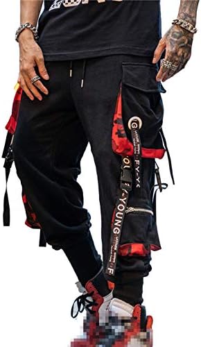 Hello MrLin Men's Jogger Pants Punk 