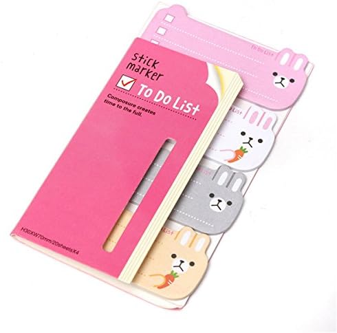 1 PCS Cute Pages Bookmark Animal Memo Marker Index Tab Sticky Note Notepad by Fantasy Bub
