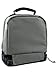 Black Panther Boy's Dual Compartment Soft Lunch Box (Black/Grey)