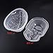 Unomor 2 Pack Halloween Brain Gelatin Mold Plastic Zombie Brain Jello Mold for Halloween Party Supplies