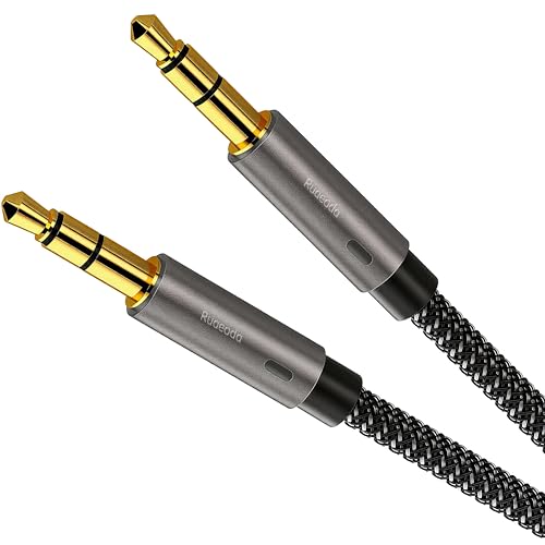 Ruaeoda 3,5mm Audiokabel Stecker auf Stecker 3 ft Geflochten für Auto