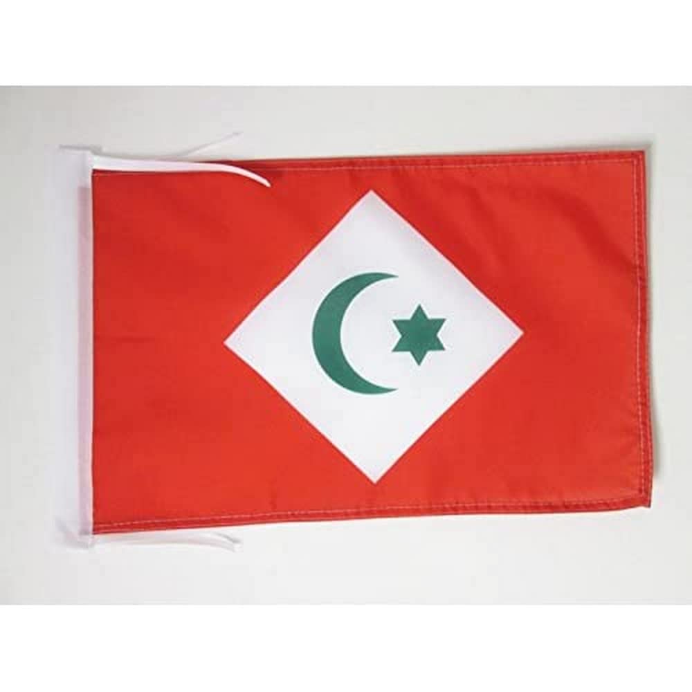 AZ FLAG - Rif in Marocco Flag - 18'' x 12'' - 100% Polyester Riff Small Banner with Two Cords - Fade Resistant - Vivid Colors - 18x12 in - 45x30 Cm — image 1
