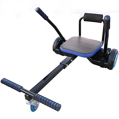 Hover Go Kart for Hoverboards K2, transform your Hoverboard into Go-Kart, Fully Adjustable fits Kid to Adult, Compatible with all Self Balancing Scooter (not included) - Black &amp; Blue