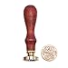 Shappy 2 Pieces Sealing Stamps Vintage Removable Wax Seal Stamp Set Love and Rose Pattern with 1 Piece Wooden Handle