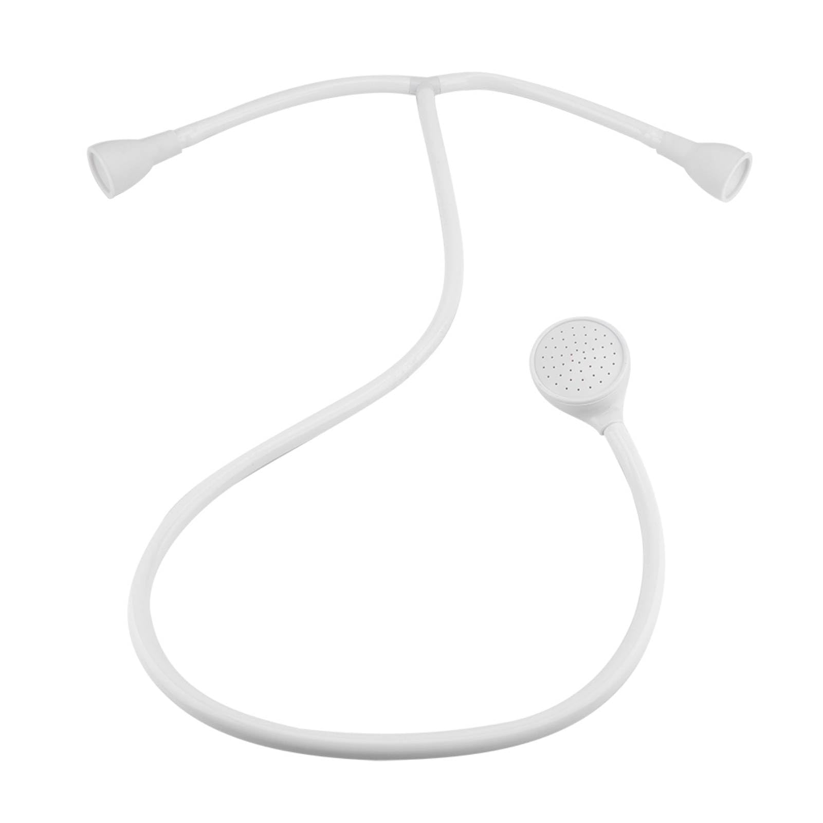 Uxsiya Bath Shower Head with Hose, Bathroom Shower Head Push On Double Tap for Women Long Hair Care for Wash Basins