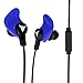 Decibullz - Contour Custom Fit Earphones, Easily Fitted to The Exact Shape of Your Ear, These Sportbuds Never Fall Out (Blue)
