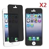 EVERMARKET(TM) Premium Anti-spy Privacy Screen Protector for Apple iPhone 5 5S 5C - 2 pack