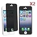 EVERMARKET(TM) Premium Anti-spy Privacy Screen Protector for Apple iPhone 5 5S 5C - 2 pack
