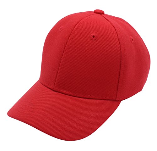 Baby Infant Baseball Cap Hat - 100% Durable Sturdy Polyester Hat, RED