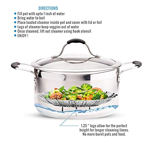 Large Vegetable Steamer Basket Set