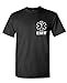 v2 EMT - Emergency Medical Technician 911 - Mens Cotton T-Shirt, L, Black