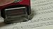 Piano Keyboard Diagram Stamp Inkpad-builtin