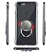 iPhone 7 Plus Clear Case, iPhone 8 Plus Case Black with Ring Holder, WXY Magnetic Case Shock-Absorption for Apple iPhone 8 Plus 5.5'' 2017 (Black Clear)