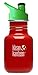 Klean Kanteen 12 oz Stainless Steel Water Bottle with Sport Cap 3.0 in Bright Green - Indicator Red