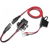 MOTOPOWER MP0609A 3.1Amp Motorcycle USB Charger Kit SAE to USB Adapter Phone GPS Charge On Motorcycle