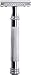 Double Edge Safety Razor with 20 Derby Blades - Chrome Finish 4 inch Long Handle, Rust Free and Unbreakable - By Utopia Care