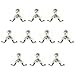 KES Stainless Steel Garage Storage Organizer Double Hook Bathroom Toilet Single Robe Towel Coat Hook Rustproof Kitchen Utensil Utility Hanger Wall Mount, Brushed Finish Multiple 10 Pack, A2065-P10