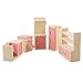 Soledi Wooden Doll Kitchen House Furniture Cooker Fridge Cupboard Dollhouse Miniature Set For Kids Children Child Gift Collectible Craft by Soledi