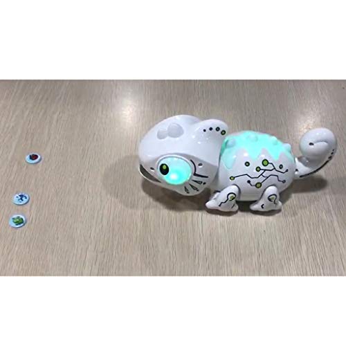 Highpot LED Color Changing RC Robotic Chameleon Toy with Bug Catching Action, Remote Control & Extendable Tongue with Animated Eyes and Tail - Thumbnail 5