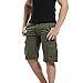 Men’s Twill Cargo Shorts – Men Loose Fit Combat Knee Length Short Trousers with Multi Pocket – Outdoor Wear Lightweight Tactical Pants (31, Army Green)thumb 3