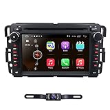 Android 8.1 Car Stereo DVD Player For GMC Chevy Silverado 1500 2012 GMC Sierra 2011 2010 7 inch Quad Core Double Din In Dash Touchscreen FM/AM Radio Receiver Navigation Bluetooth with Backup Camera