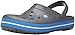 crocs Unisex Crocband Clog, Charcoal/Ocean, 6 US Men / 8 US Women