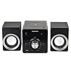 Magnavox MM442 3-Piece Top Loading CD Shelf System with Digital PLL FM Stereo Radio, Bluetooth Wireless Technology, and…