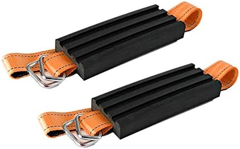 Crewell 2 Pcs Car Tire Anti-Skid Block Vehicle Emergency Snow Chain