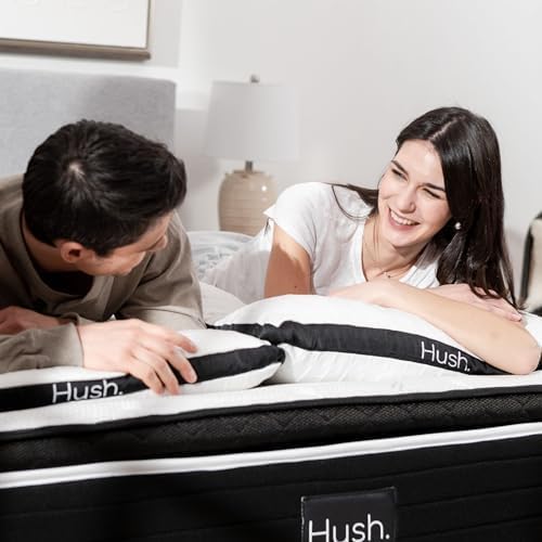 Hush Hybrid Cooling Pillow | Adjustable Loft Memory Foam + Vegan Down | Iced Bamboo Cooling Cover for Hot Sleepers | Custom Comfort for All Sleep Positions | Proudly Canadian
