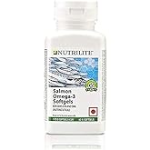 Rang Bliss Salmon Omega-3 Dietary Supplement Softgels, White, 60 Capsules with Multicolor Hair Band, Bone Health Support, Dual Layer Release, Gluten Free