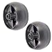 Set of 2, Deck Wheels Replace 734-04155, Bolt Replaces 938-3056 Plus Locknuts. MTD, Cub Cadet, Troy Bilt, White