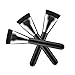 DATEWORK 1PCS Professional Cosmetic Flat Contour Brush (Black)