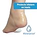 ZenToes Heel Blister Cushioned Bandages with Gel Guard Pads to Protect, Heal and Guard Skin from Rubbing Shoes - 12 Pack