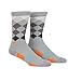 Puma Golf 2018 Men's Fusion Argyle Sock (Quarry-Shocking Orange, 9-12)