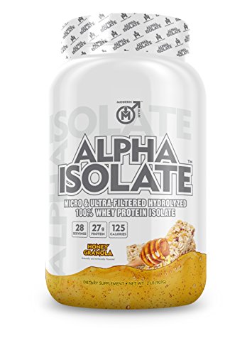 Alpha ISO - Whey Protein Isolate Powder | Best Tasting 100% Grass Fed Whey | Low Carb Protein Powder for Lean Muscle Building & Weight Loss, Post Workout Supplement for Men, Honey Granola, 28 Sv (Best Tasting Whey Protein Isolate)