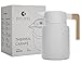 Hastings Collective Thermal Coffee Carafe 50 Oz - Large Stainless Steel Insulated Carafe - 1.5 Liter Double Walled Vacuum Thermos Coffee and Beverage Dispenser with Tea Infuser and Strainer (White)