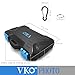 VKO Memory Card Case,Memory Card Holder,SD Card Case,SD Card Holder,CF Card Case,CF Card Holder,SDHC SDXC Micro SD Card Case Holder Protector Organizer Box with Carabiner for 4 CF/8 SD/12 MSD Cards